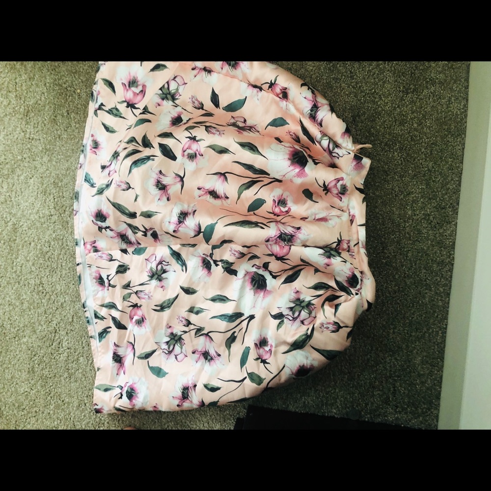 Floral knee length skirt